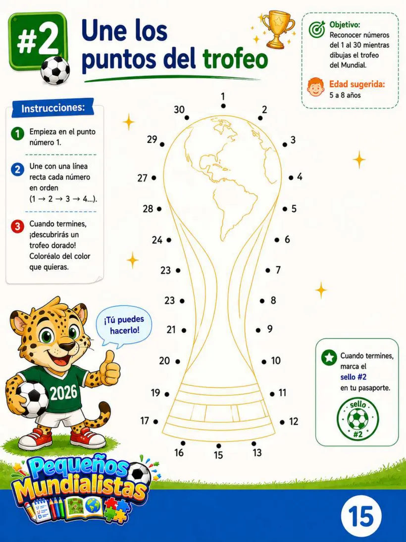 Página 15 del cuaderno Pequeños Mundialistas