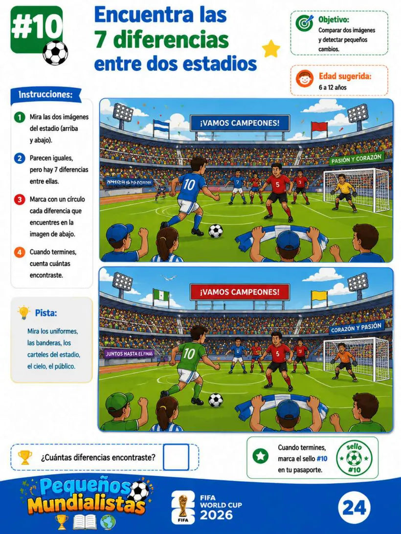 Página 24 del cuaderno Pequeños Mundialistas